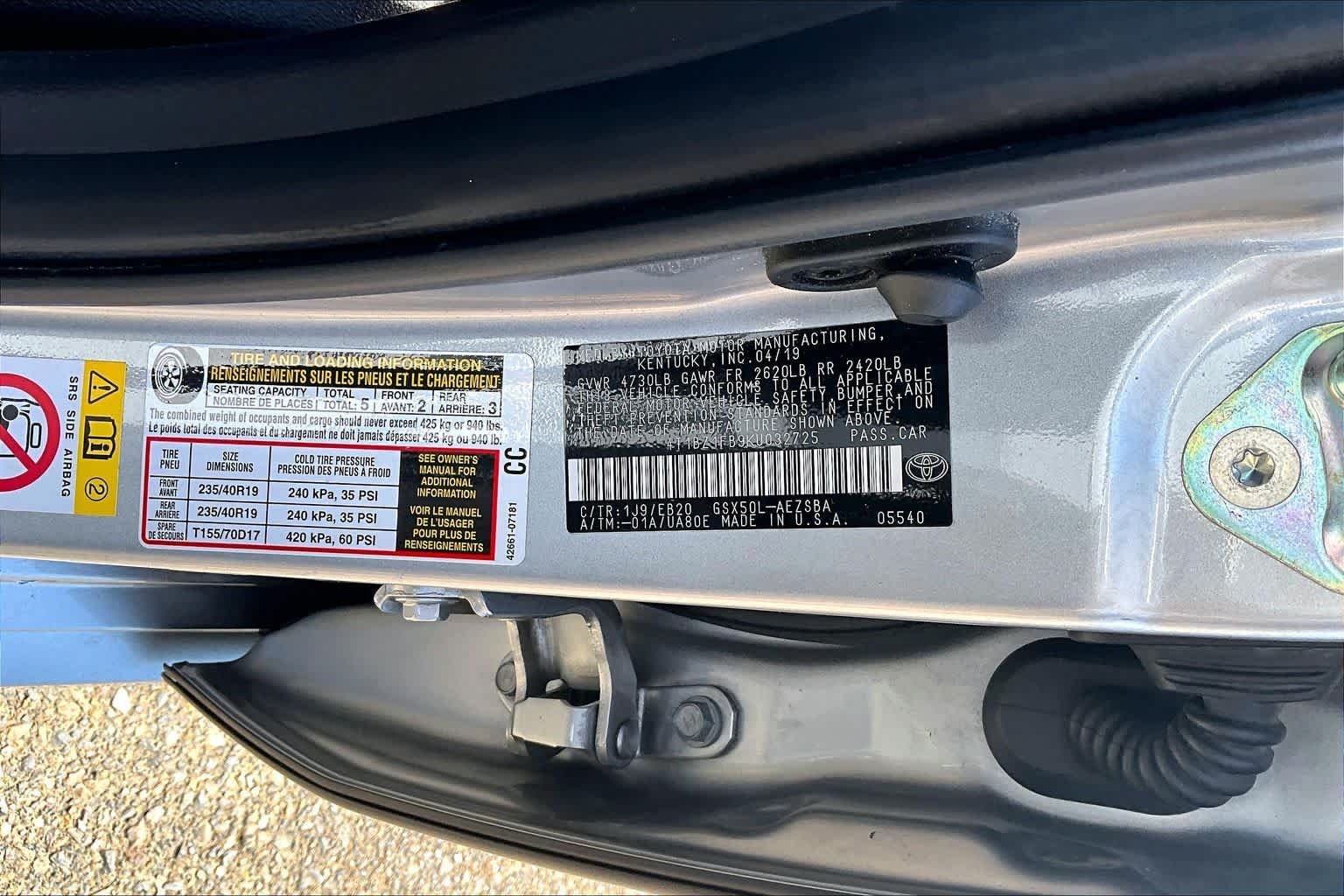 Used 2019 Celestial Silver Metallic Toyota Touring image 36