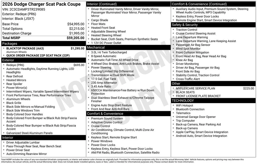 New 2026 Redeye Exterior Paint Dodge Scat Pack image 6