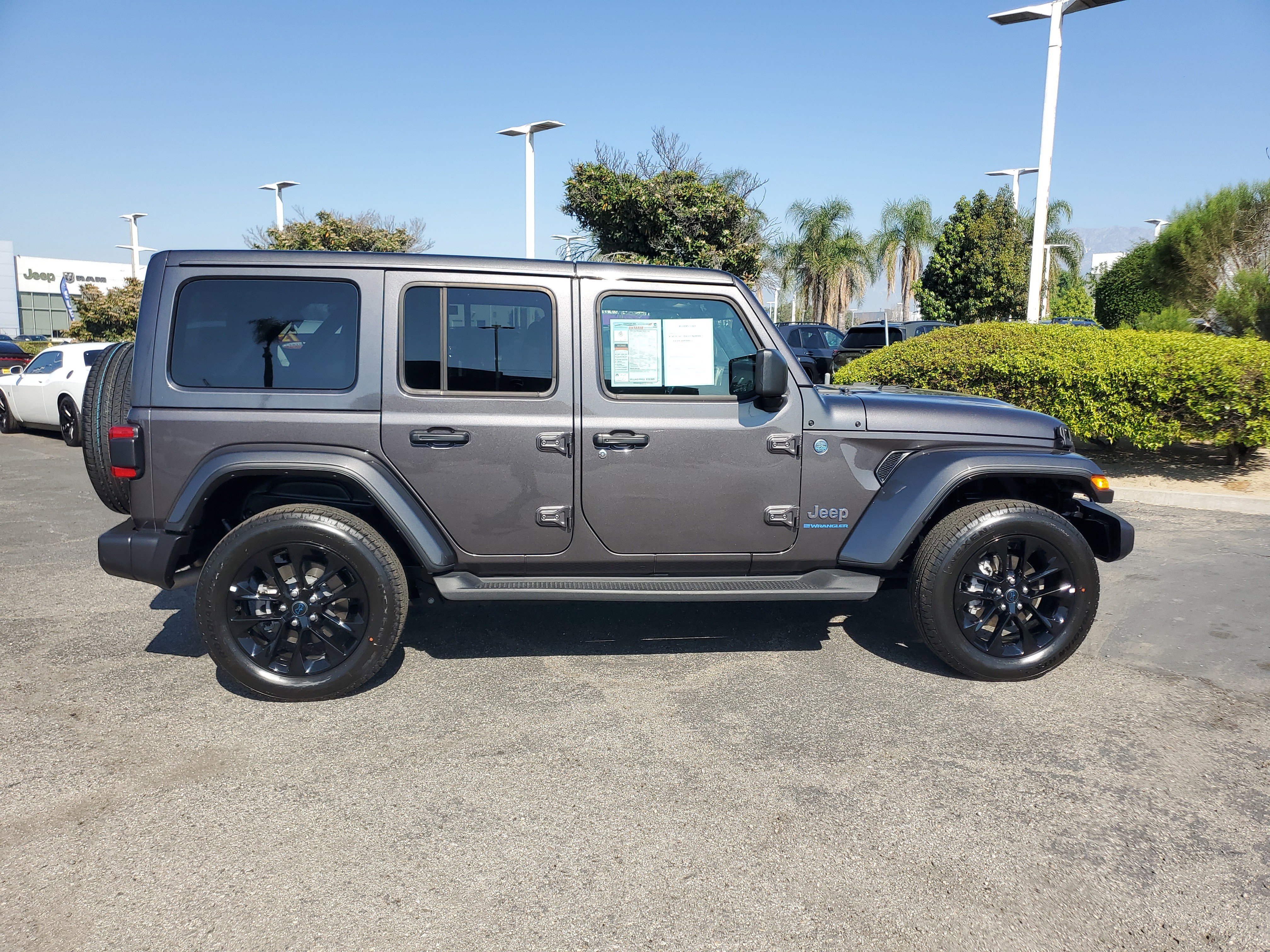 Certified 2025 Jeep Wrangler 4xe Sahara 4XE with VIN 1C4RJXP65SW579350 for sale in Ontario, CA