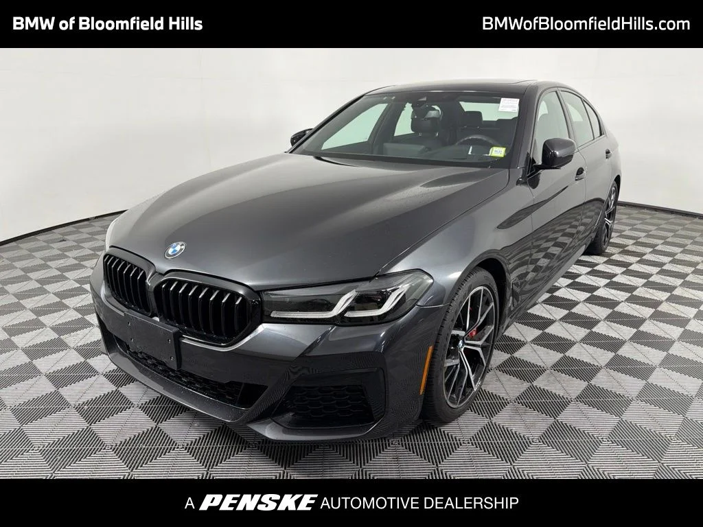 Certified Used 2023 Dark Graphite Metallic BMW 530i xDrive image 1