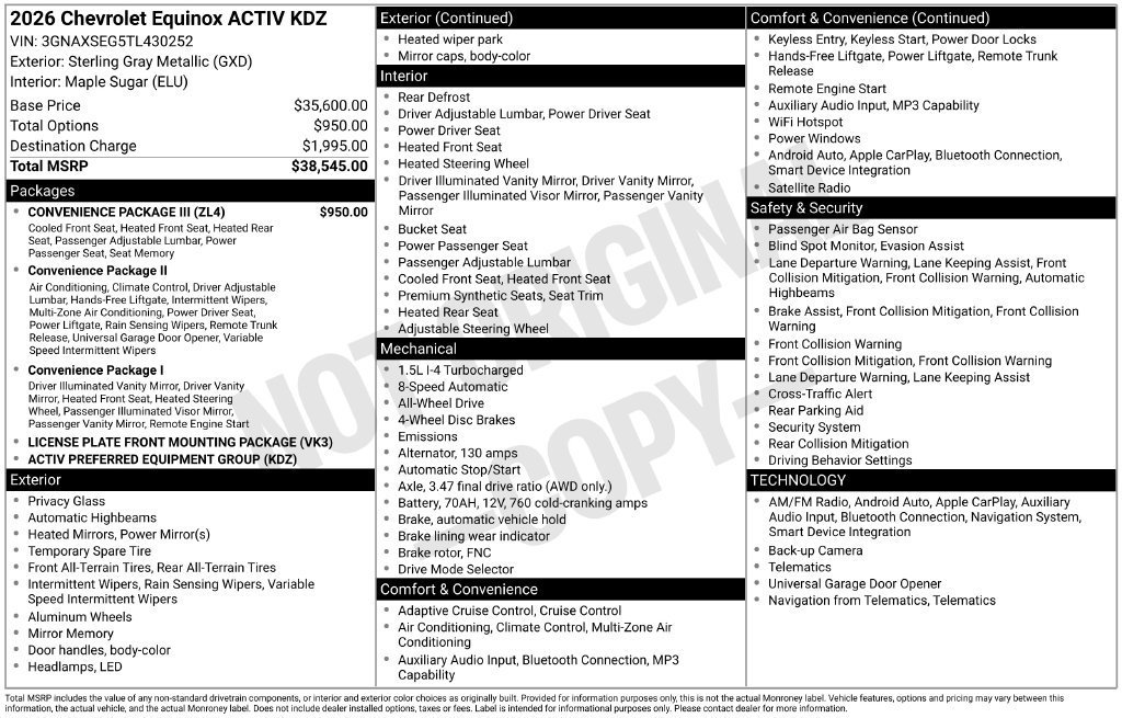 2026 Chevrolet Equinox ACTIV - Photo 36