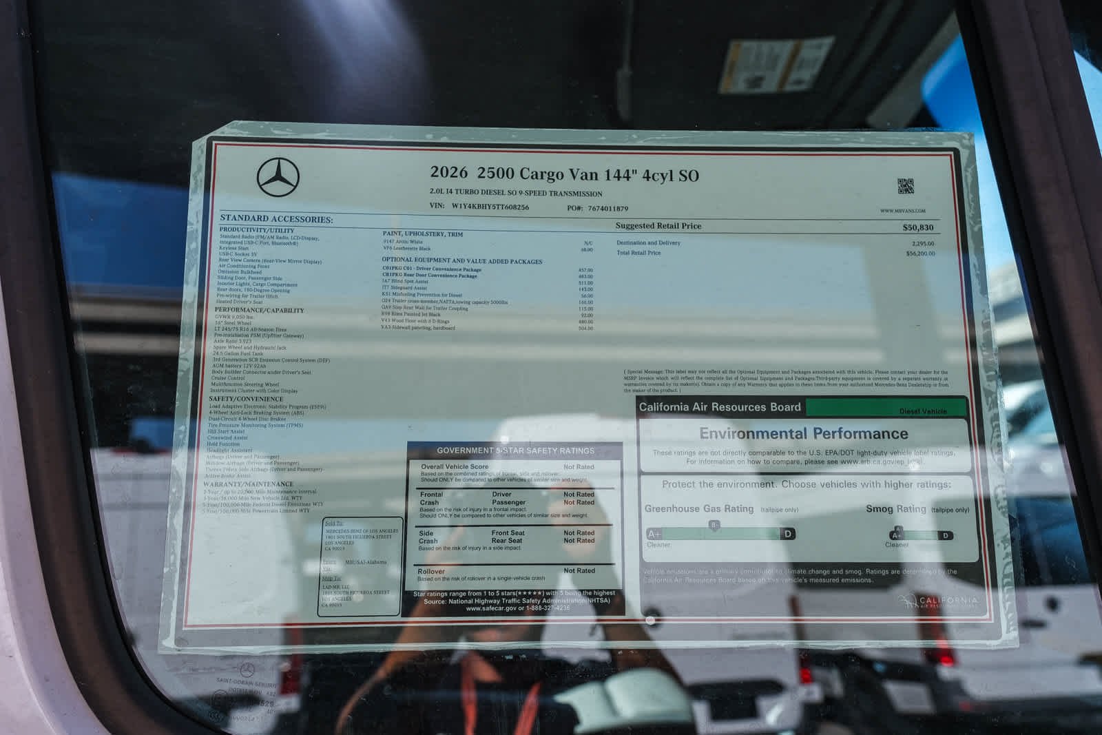 New 2026 Arctic+White Mercedes-Benz Cargo 144 WB  RWD 2.0L 4-Cylinder image 33