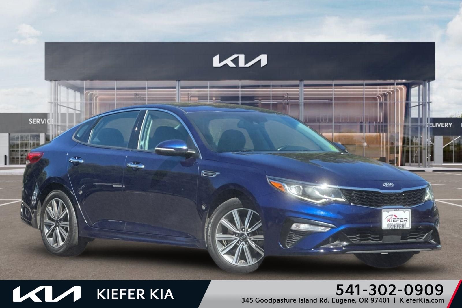 Used 2020 Blue Kia EX image 1