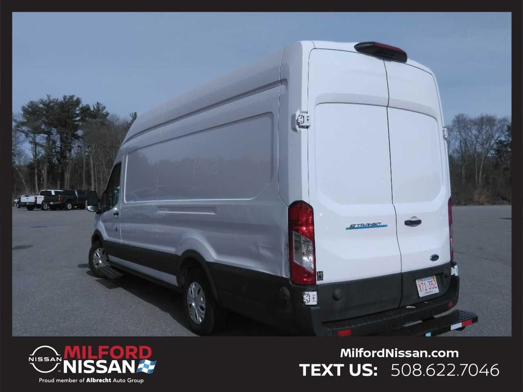 Used 2022 Ford E-Transit Cargo Van Base with VIN 1FTBW3XK2NKA26756 for sale in Milford, MA