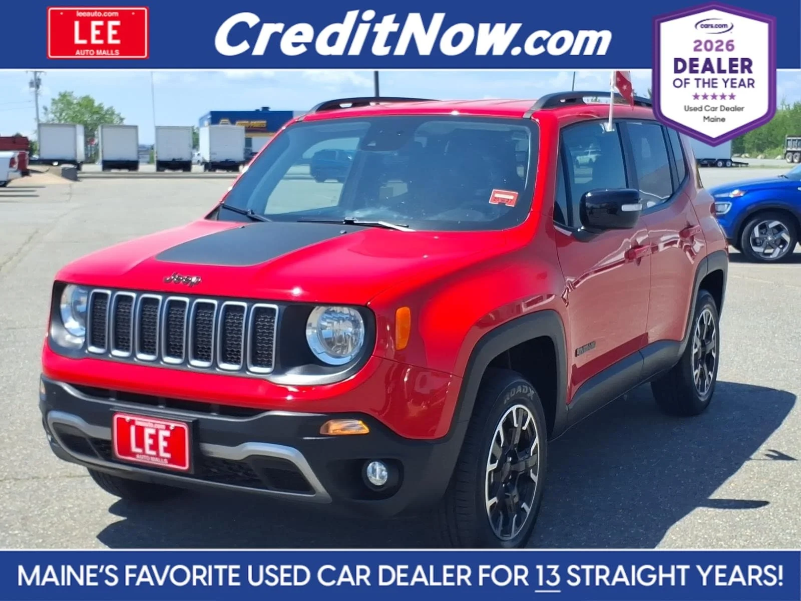 Used 2023 Colorado Red Jeep Latitude image 1