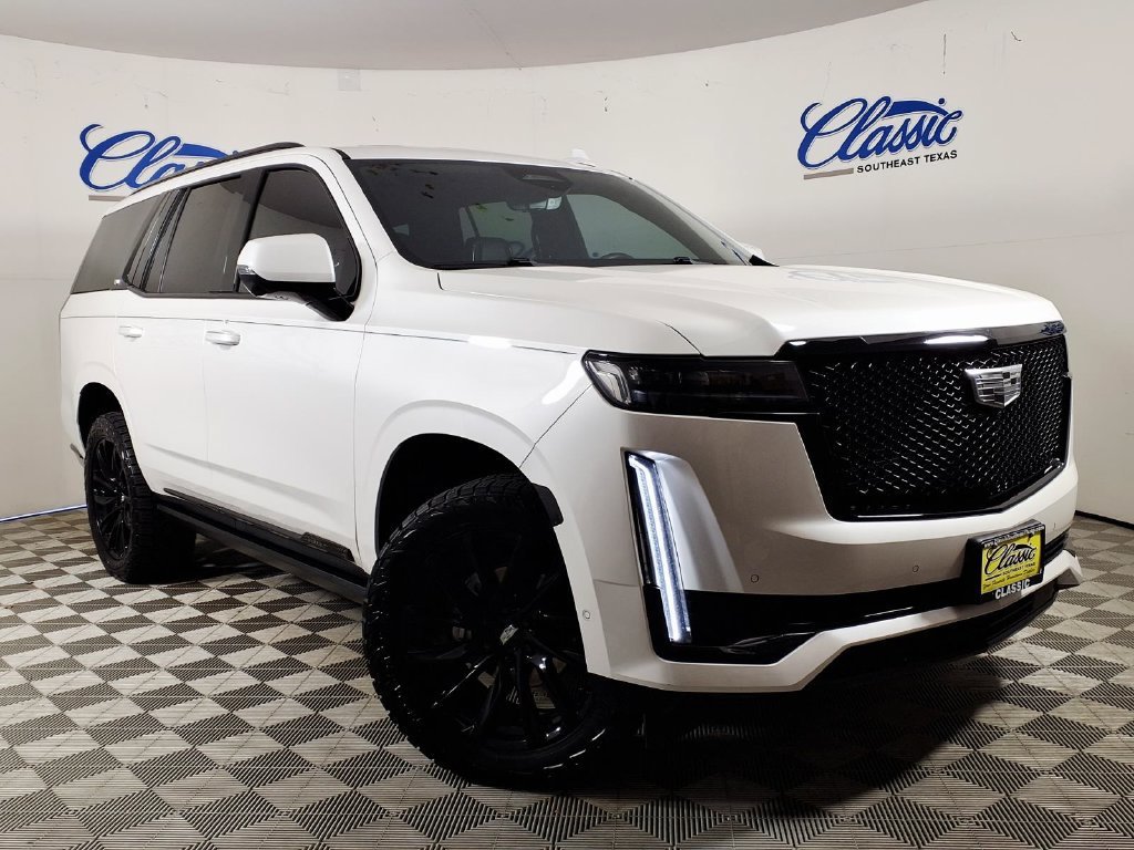 Used 2024 Crystal White Tricoat Cadillac Sport image 1
