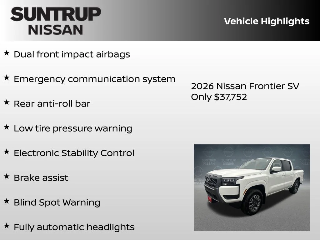 New 2026 White Nissan SV image 23
