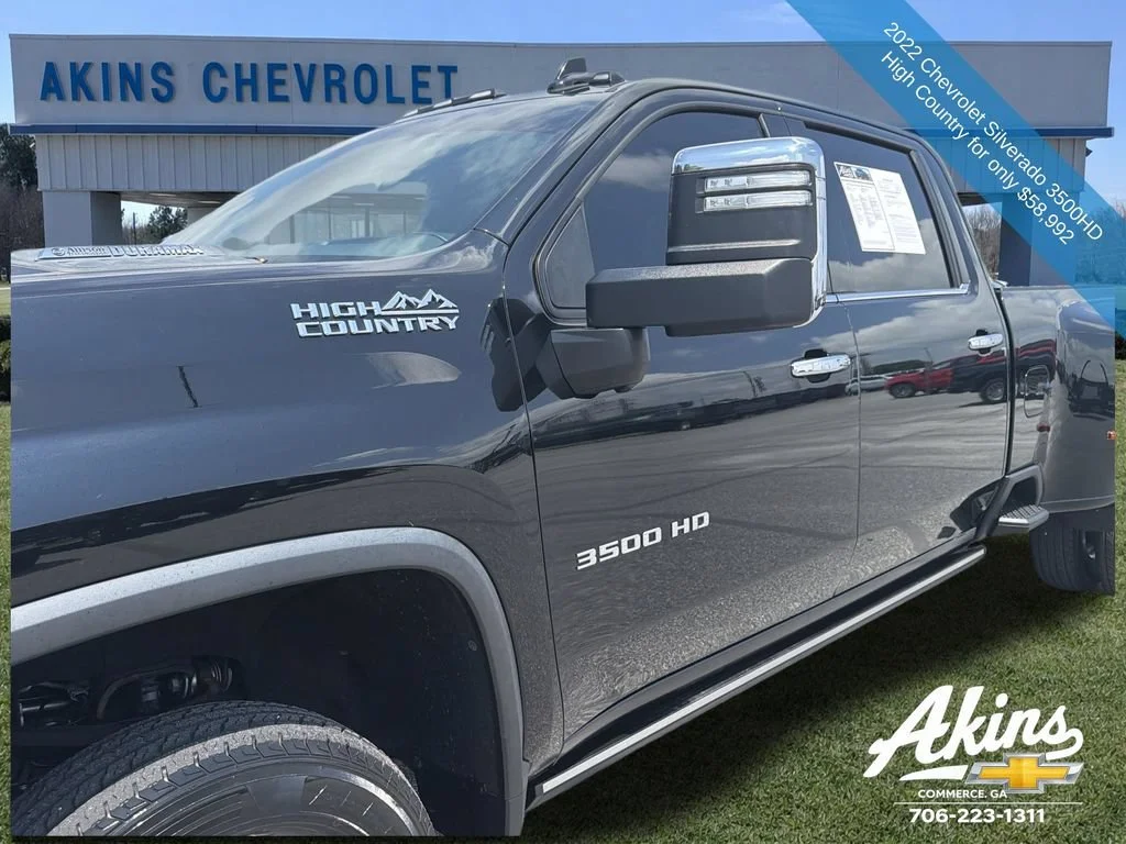 Used 2022 Black Chevrolet High Country DRW image 12
