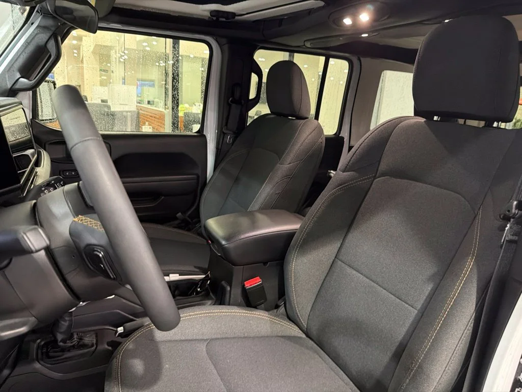Used 2024 Bright White Clearcoat Jeep Sport image 3