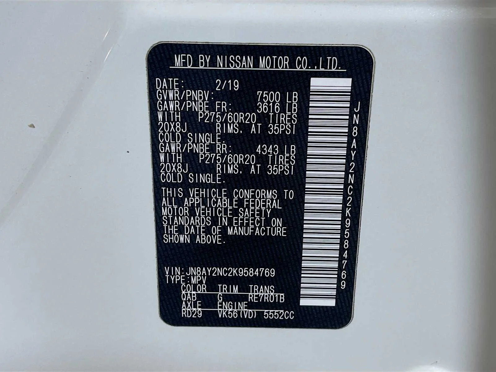Used 2019 Pearl White Tricoat Nissan SL image 33