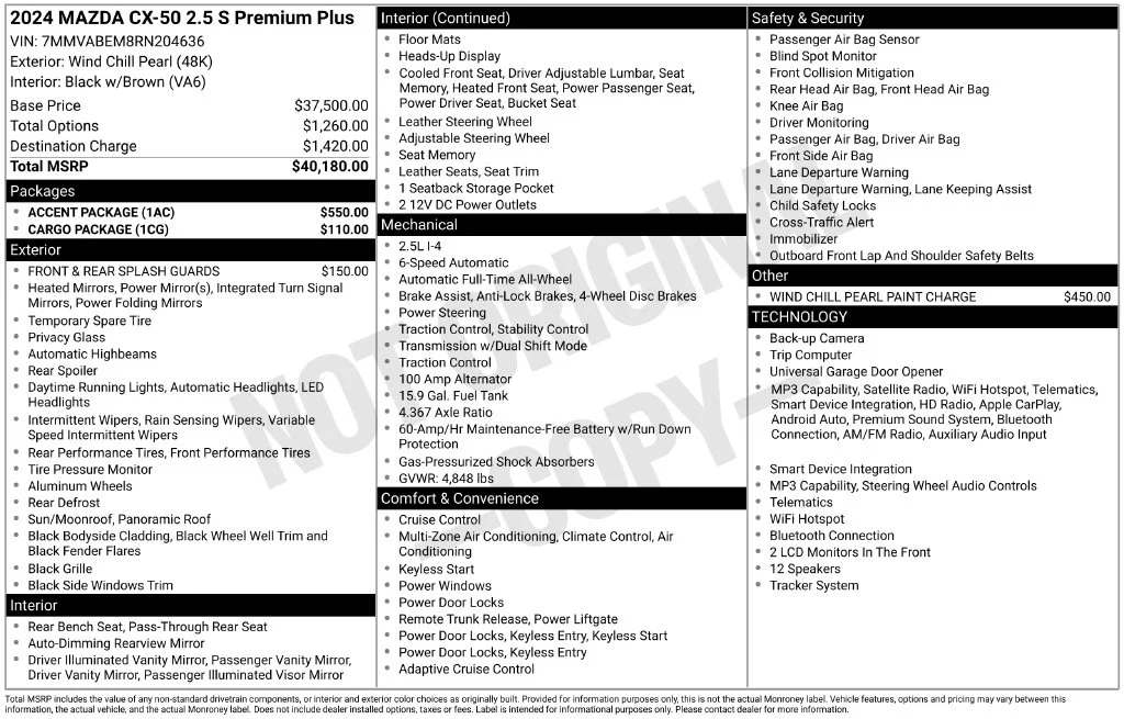 Certified Used 2024 Beige Mazda 2.5 S Premium Plus Package image 31