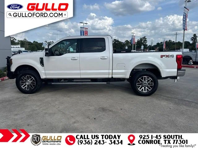Used 2019 White Platinum Metallic Tri-Coat Ford Lariat image 3
