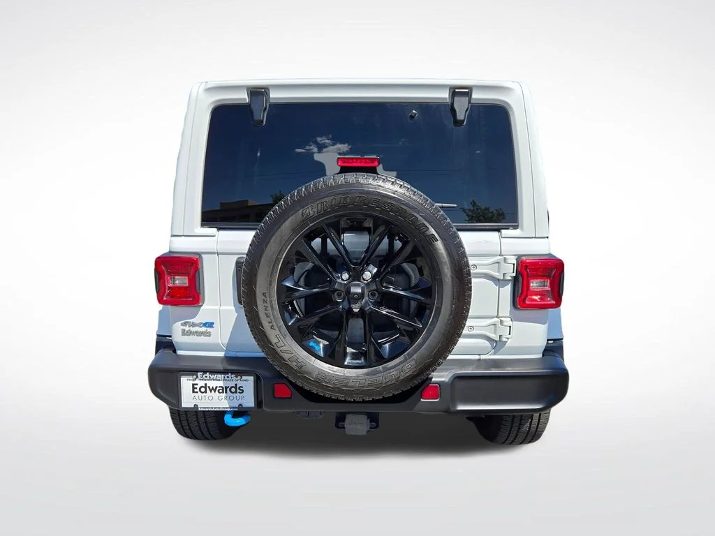 Used 2023 White Jeep Sahara 4xe image 4