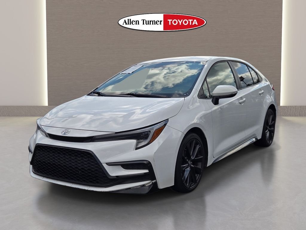Used 2023 White Toyota SE image 2