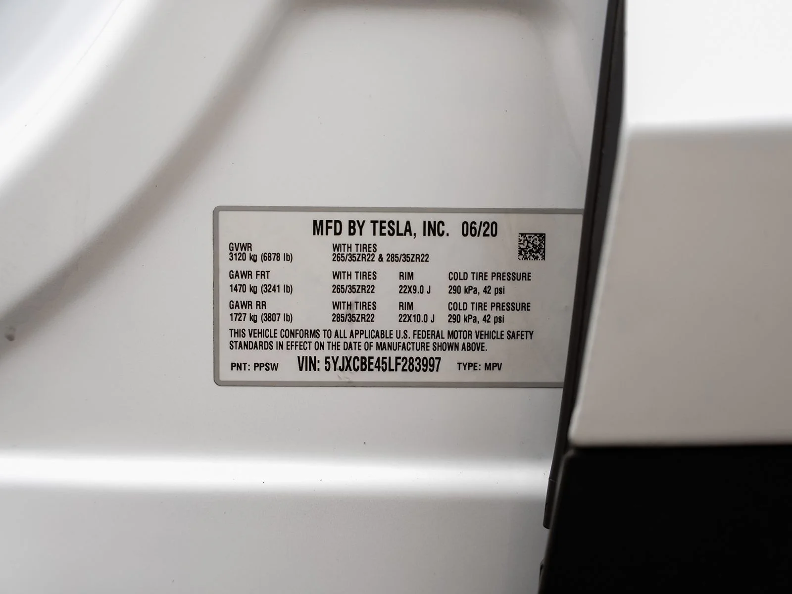 Used 2020 White Tesla Performance image 61