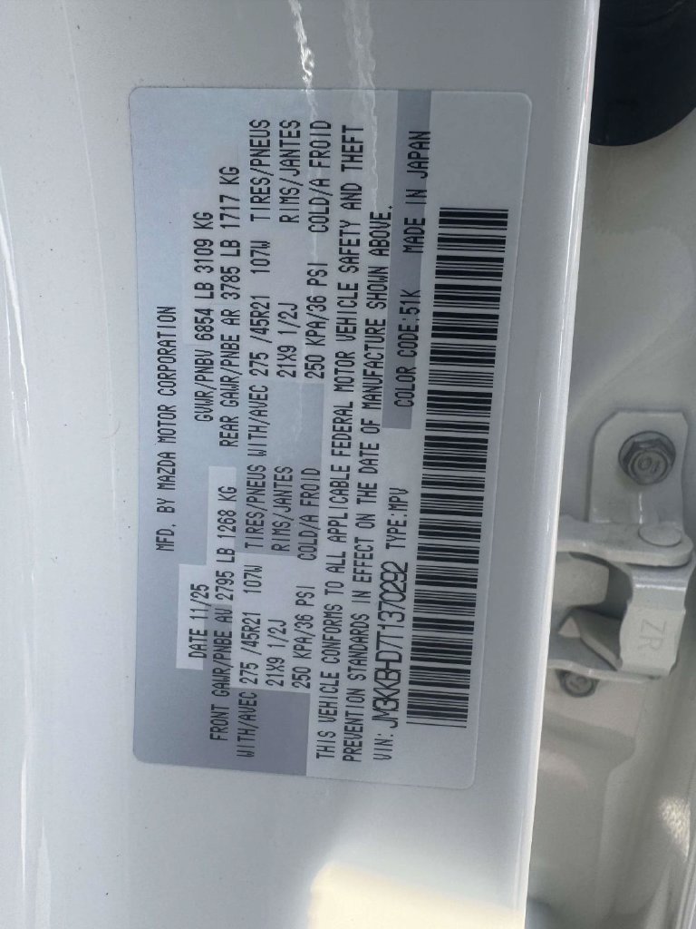 New 2026 Rhodium White Premium Mazda 3.3 Turbo Preferred AWD image 19