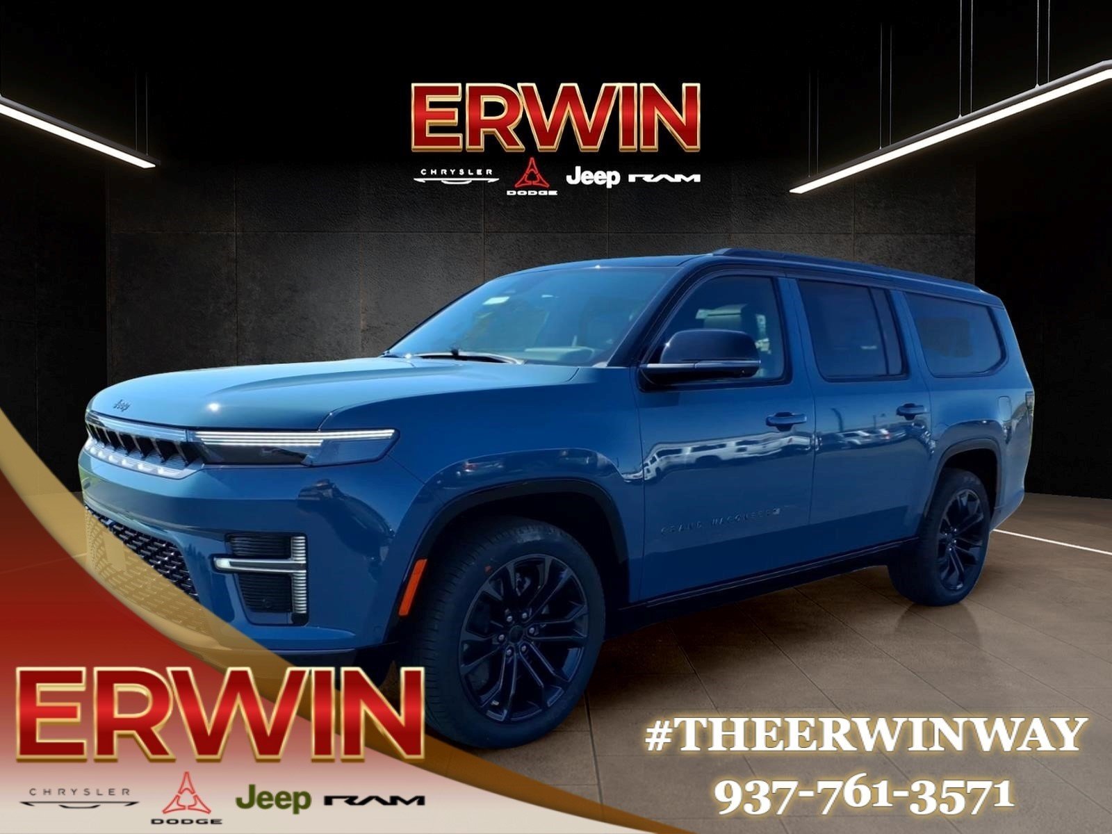 New 2026 Steel Blue Exterior Paint Jeep Summit Obsidian image 3