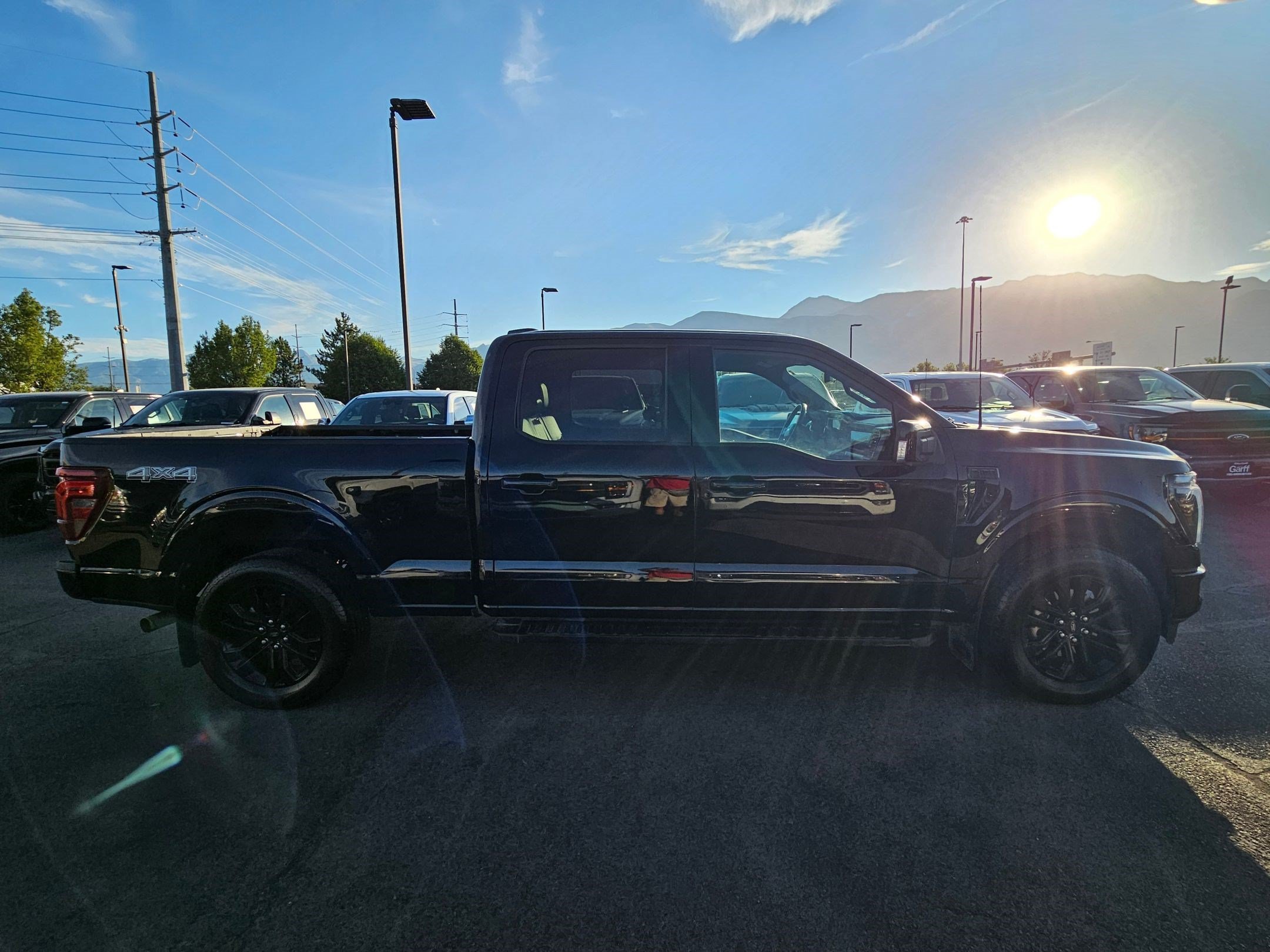Used 2025 Agate Black Metallic Ford LARIAT image 2