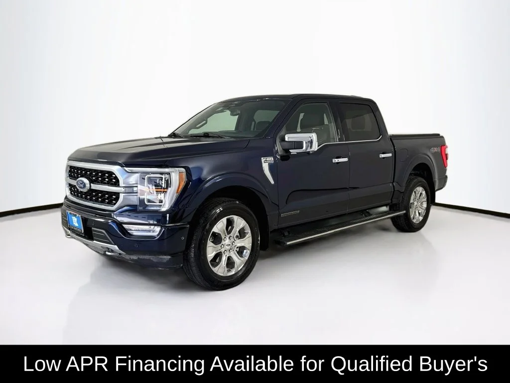 Used 2022 Blue Metallic Ford Platinum image 3