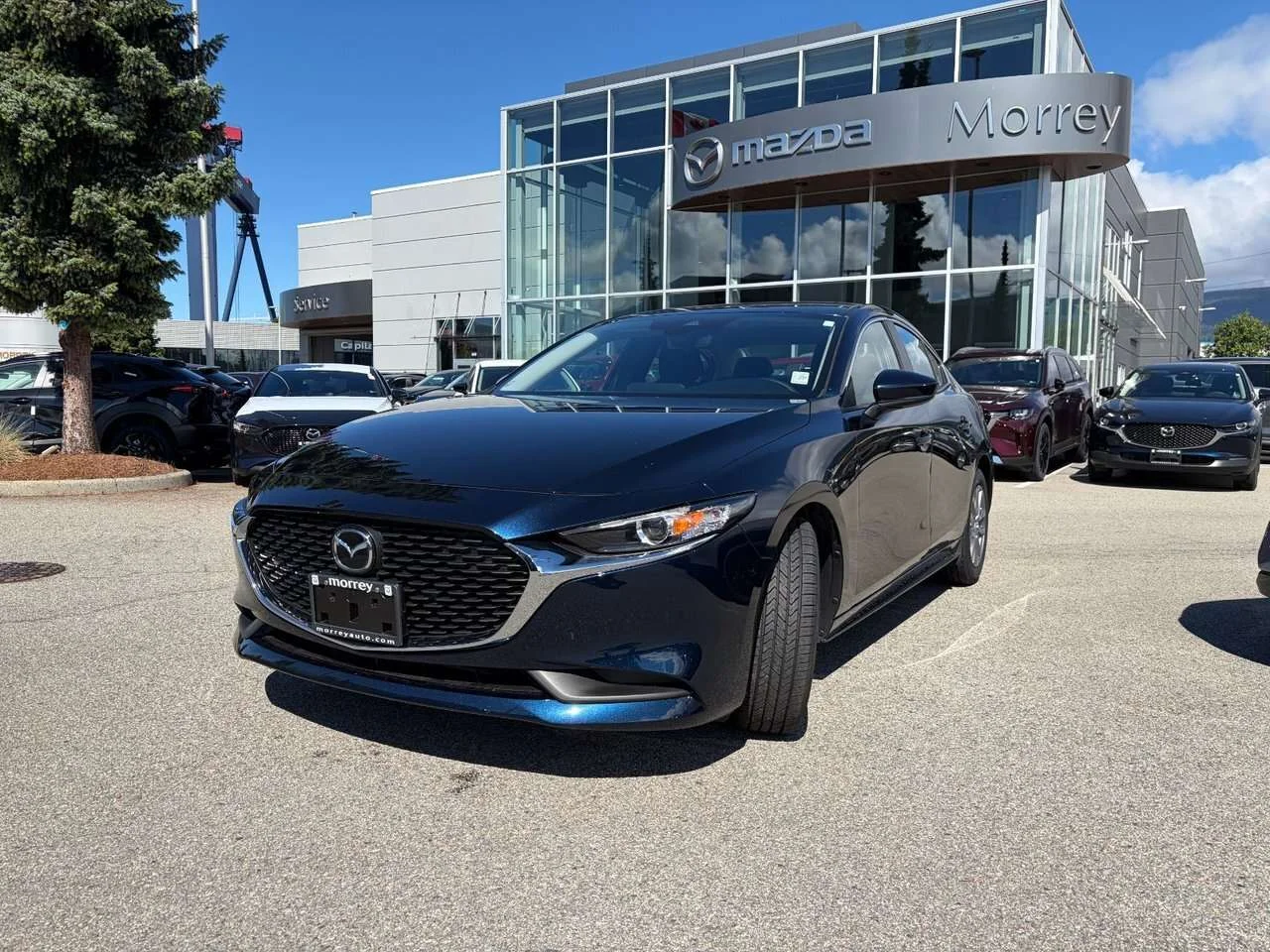 Used 2021 Deep Crystal Blue Mica Mazda GS image 1