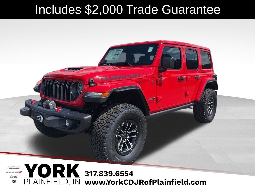 Firecracker Red Clear-Coat Exterior Paint 2026 Jeep Wrangler Rubicon X 4-Door 4WD SUV / Crossover Four-Wheel Drive