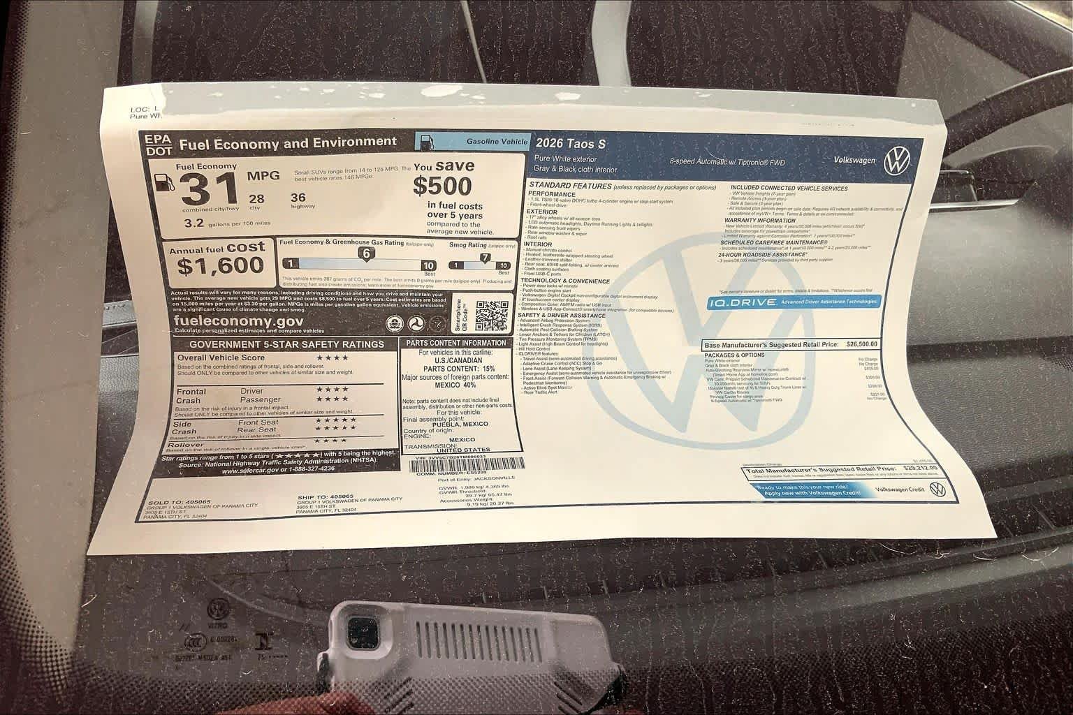 2026 Volkswagen Taos S - Photo 22