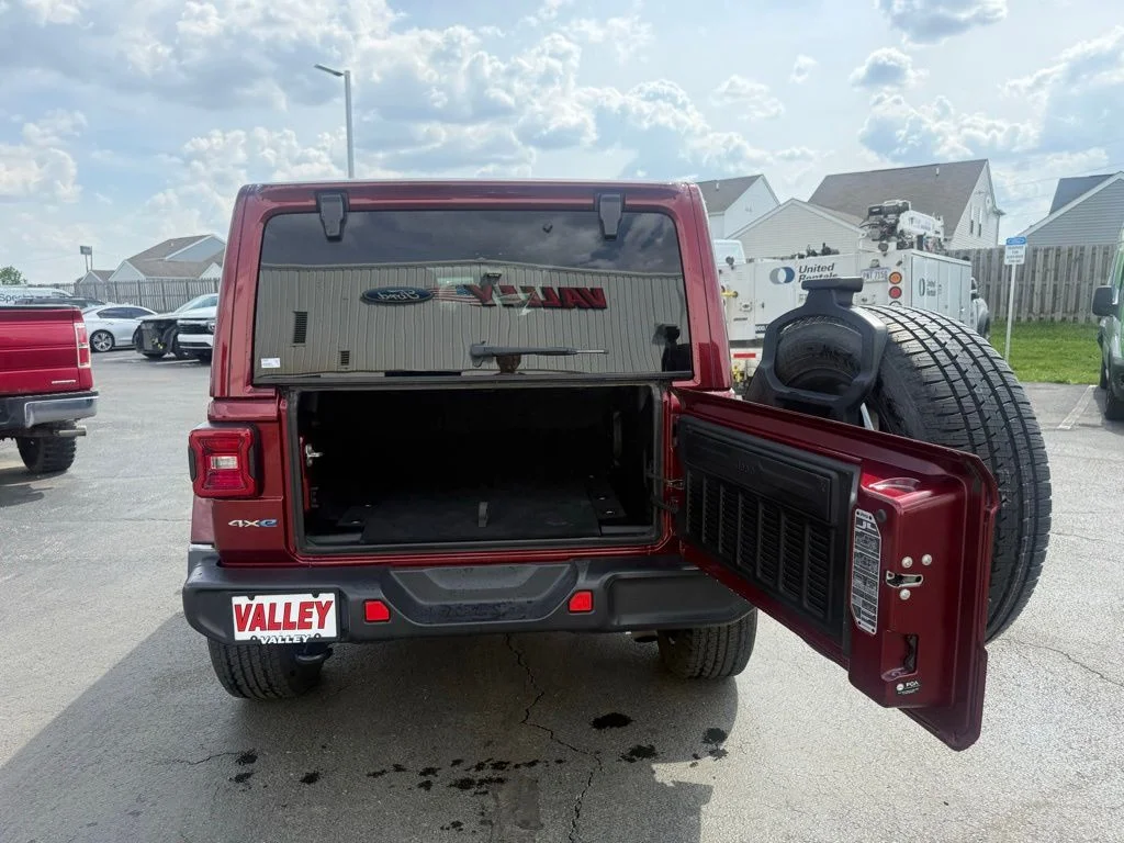 Certified Used 2021 Red Jeep Unlimited Sahara 4xe image 48