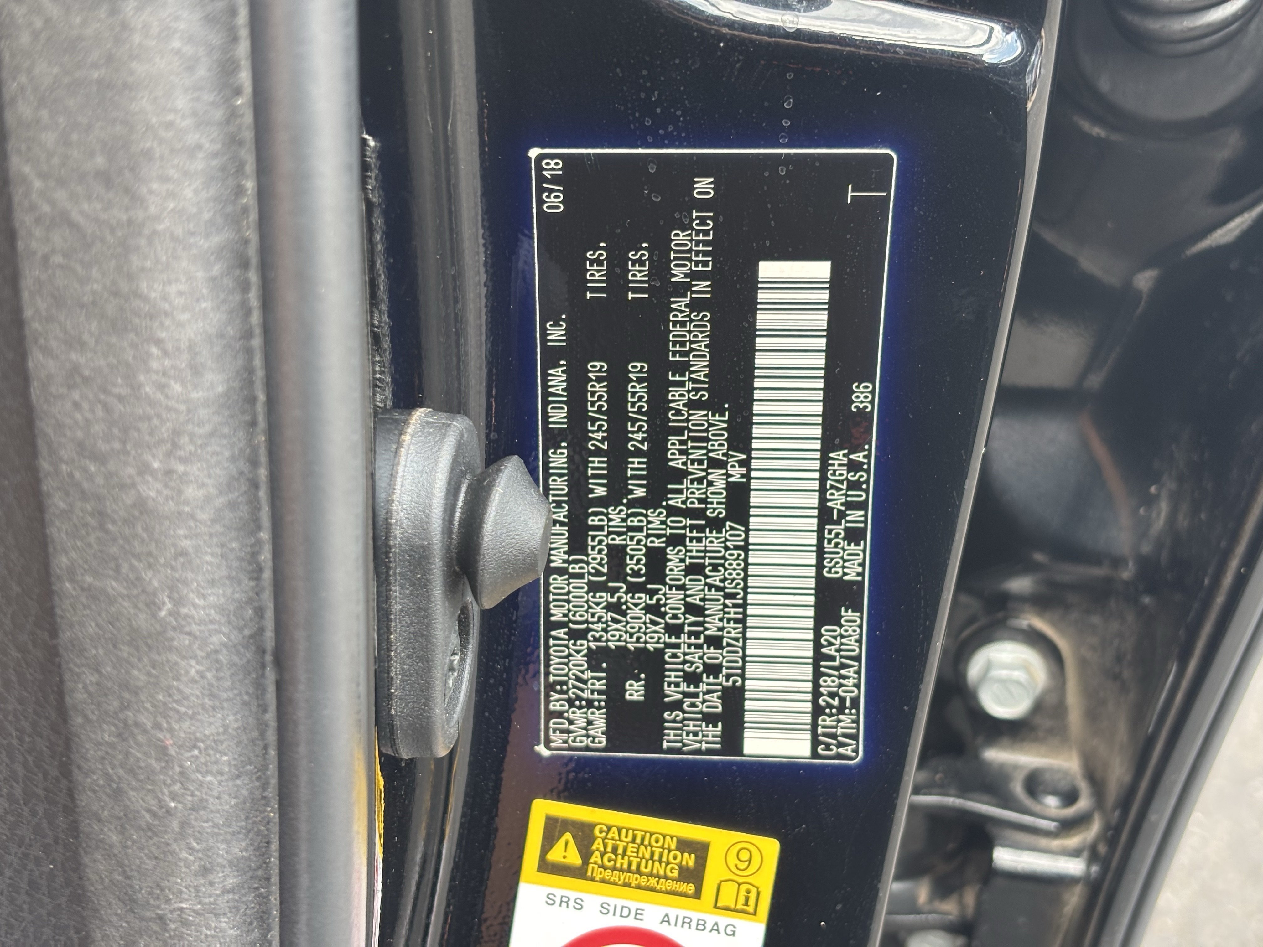 Used 2018 Midnight Black Metallic Toyota Limited Platinum image 30