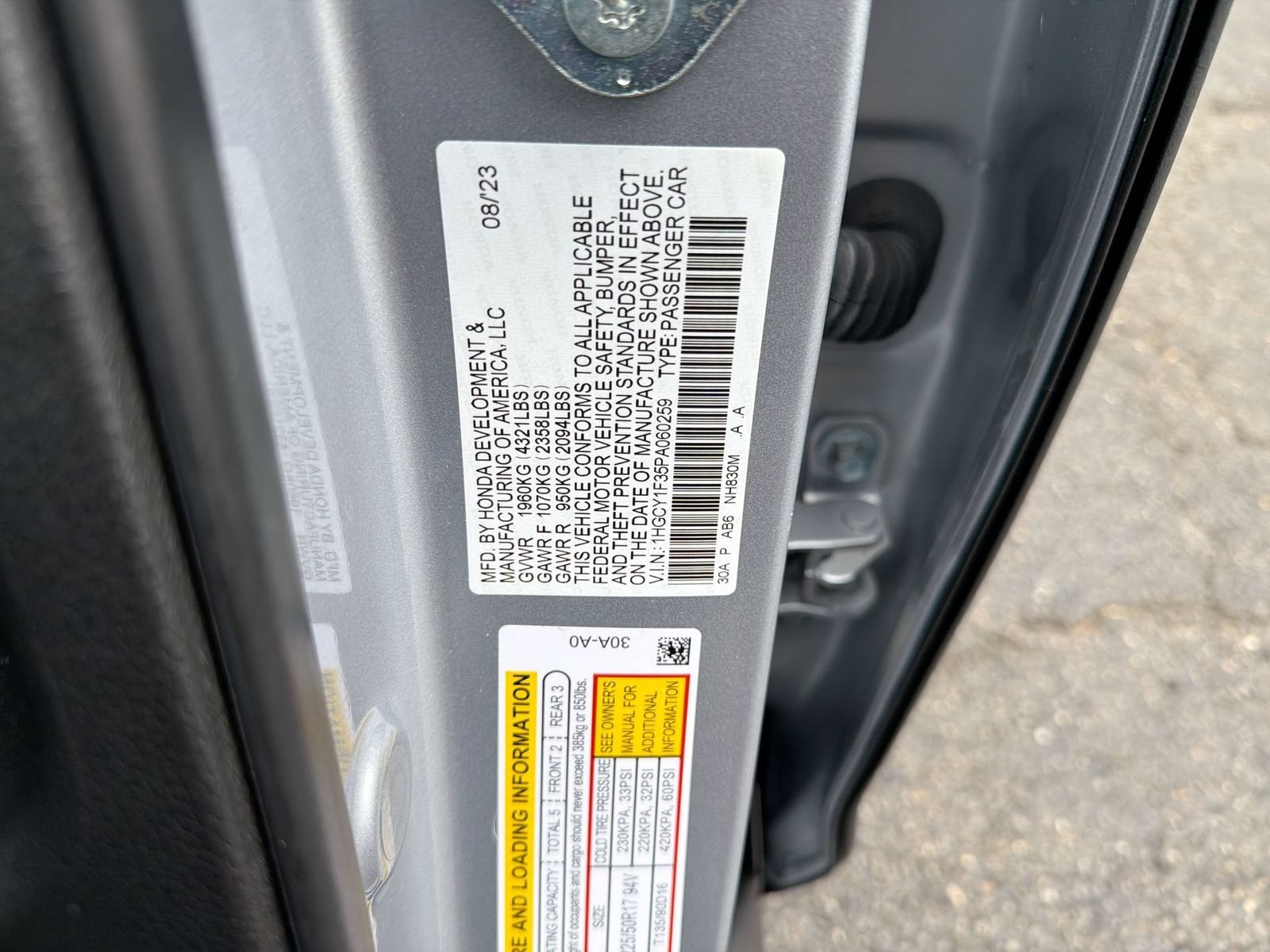 2023 Honda Accord EX - Photo 70