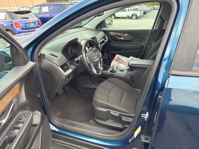 Used 2021 BLUE EMERALD METALLIC GMC SLE image 5