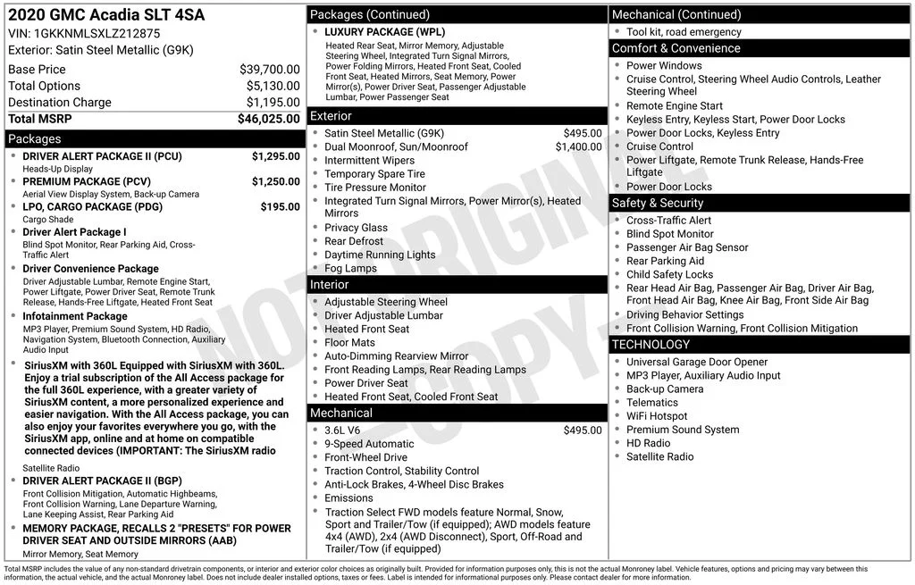 Used 2020 Gray GMC SLT image 17