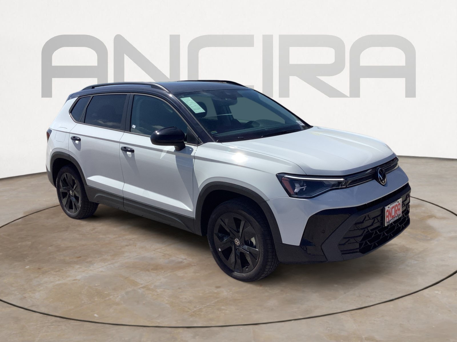 New 2026 Pure White w/Deep Black Roof Volkswagen SE Black image 2