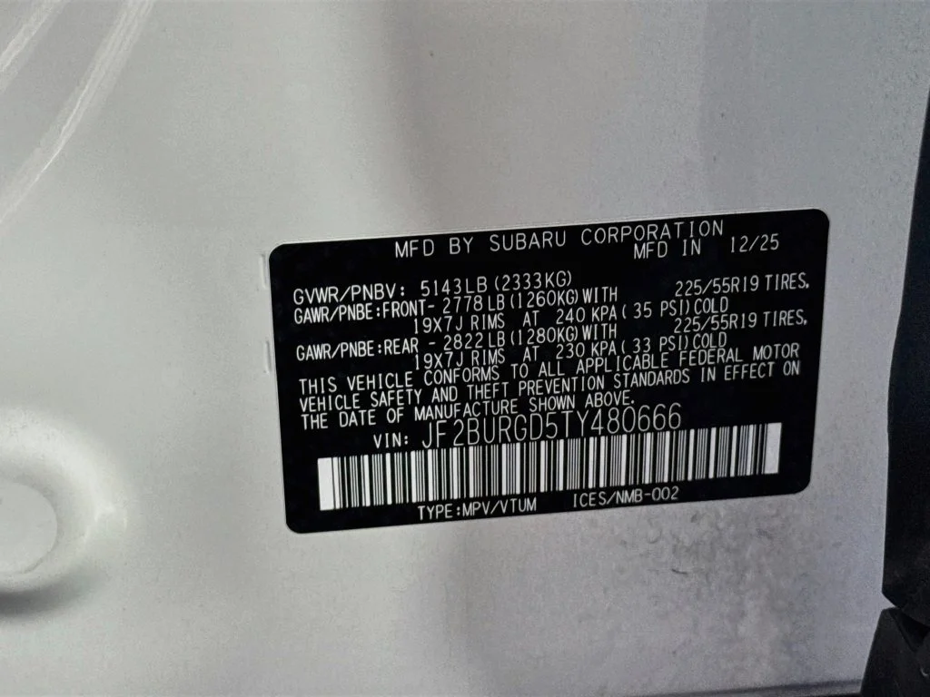Certified Used 2026 White Subaru Limited XT image 43