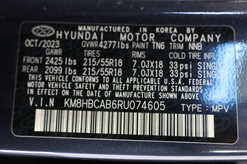 Used 2024 Denim Blue Pearl Hyundai SEL image 27