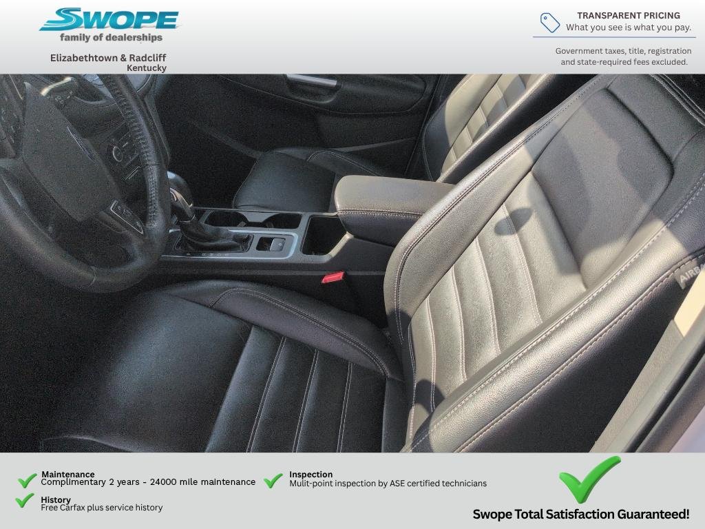 Used 2018 White Platinum Metallic Tri-Coat Ford SEL image 10