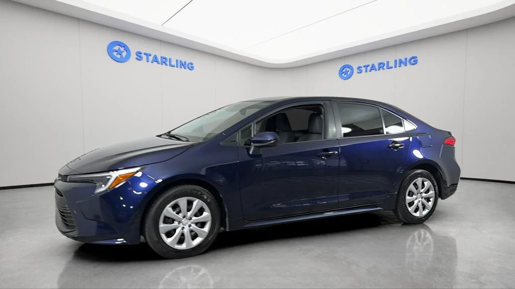 Used 2025 Blue Toyota Hybrid LE image 3