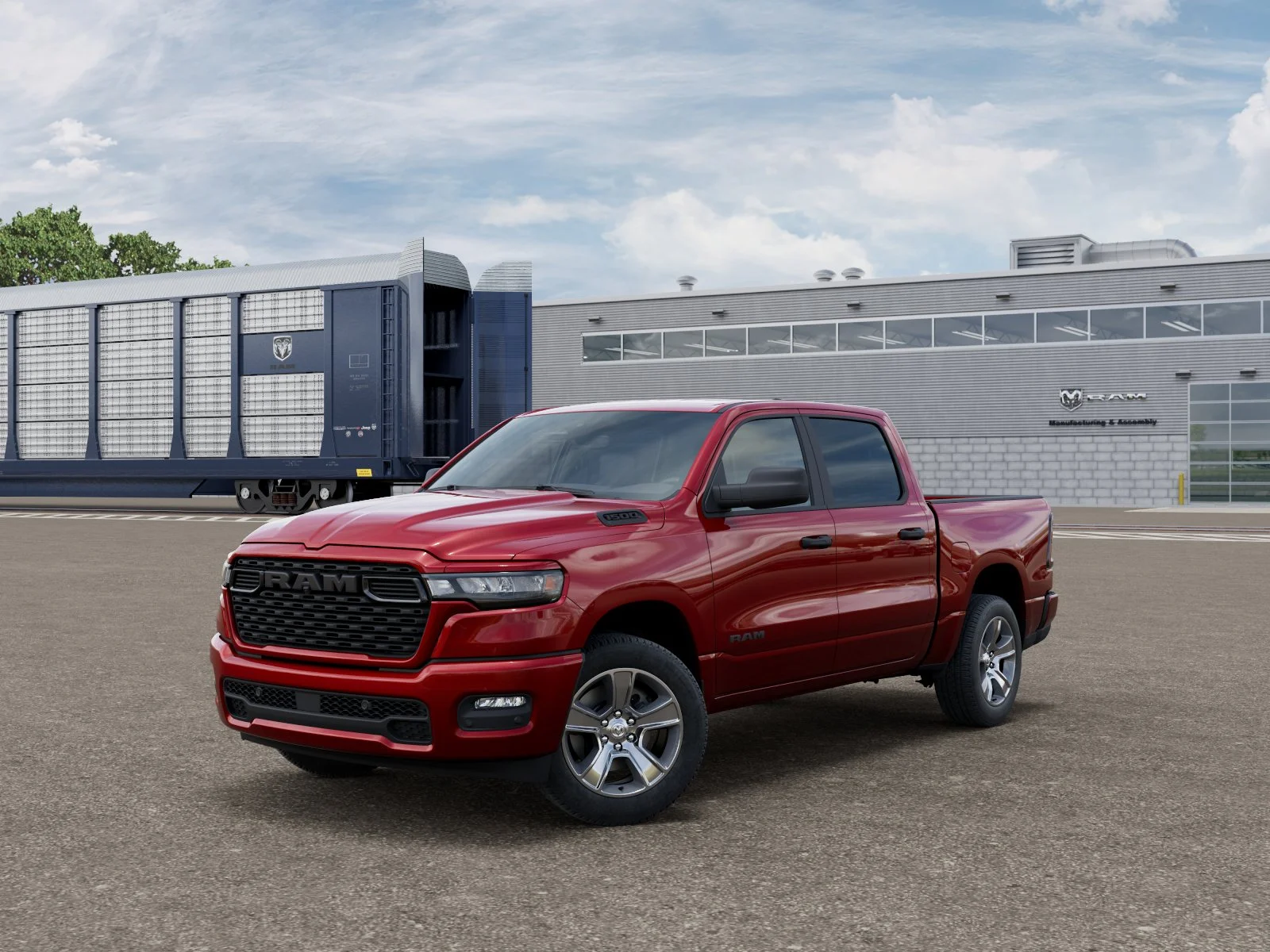 New 2026 Molten Red Pearlcoat RAM Express image 1