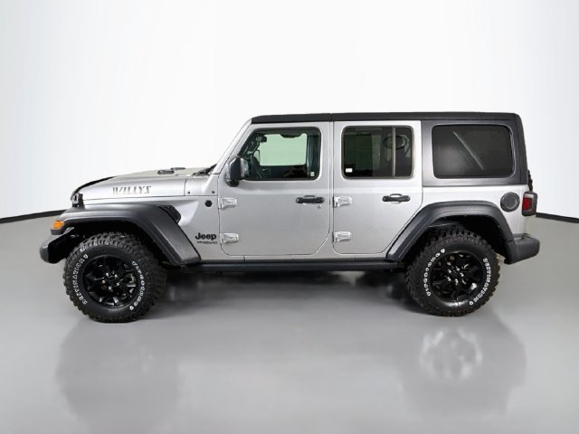 Used 2021 Silver Jeep Unlimited Willys image 4