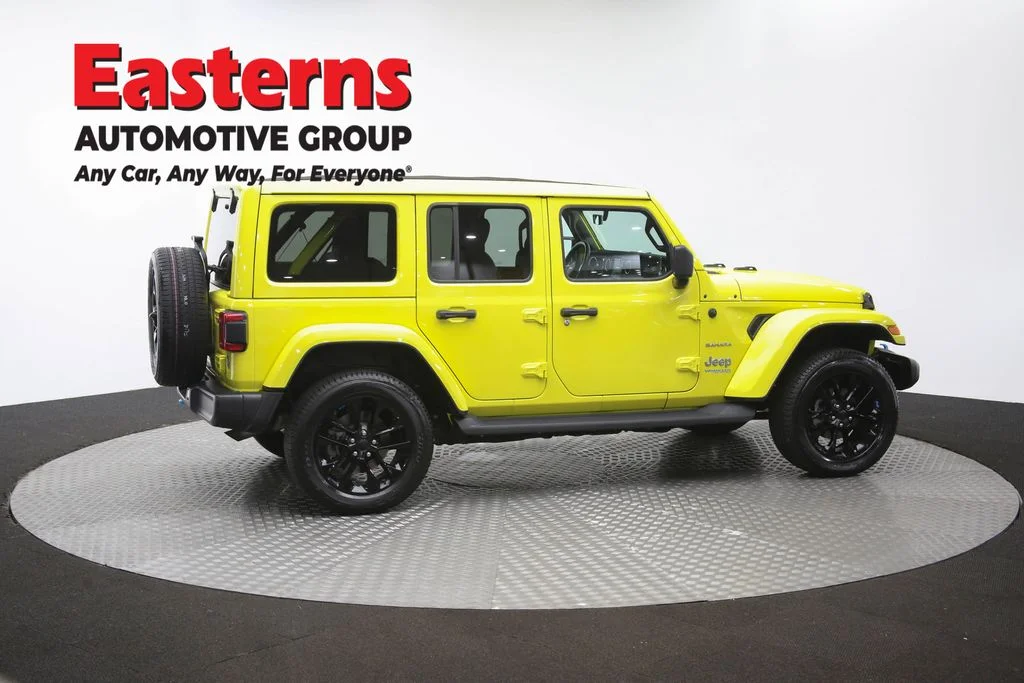 Used 2022 Yellow Jeep Unlimited Sahara 4xe image 44