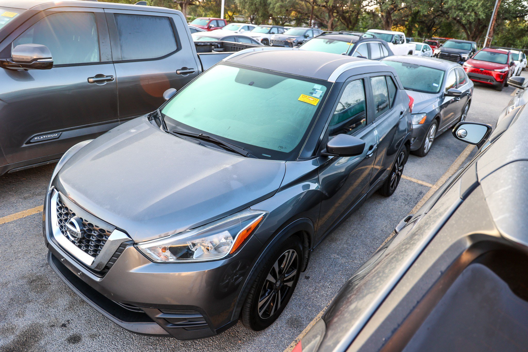 Used 2019 Gun Metallic Nissan SV image 2