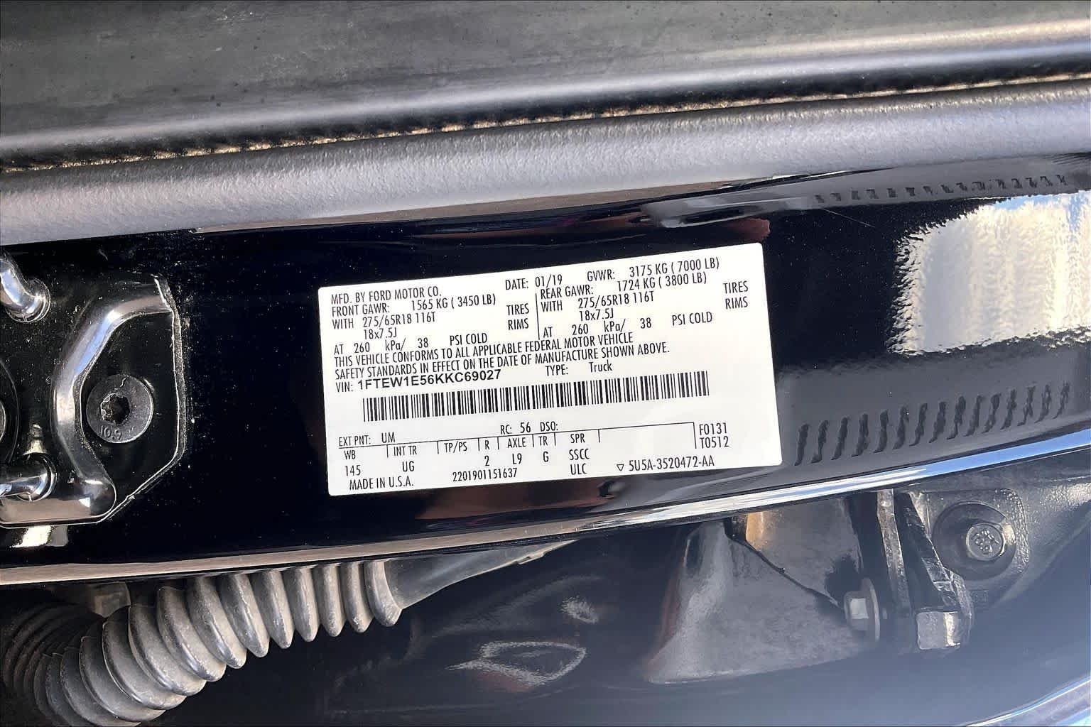Used 2019 Agate Black Metallic Ford XLT image 31