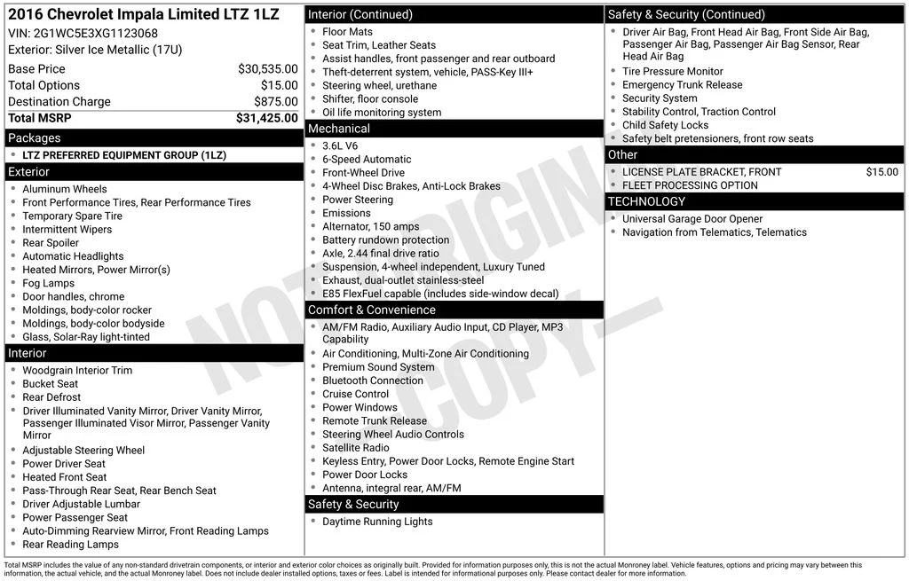 Used 2016 Silver Chevrolet LTZ image 9