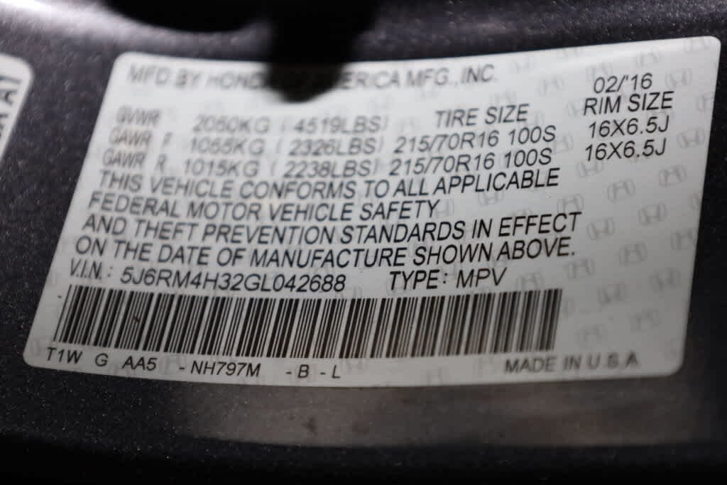 Used 2016 Gray Honda LX image 34