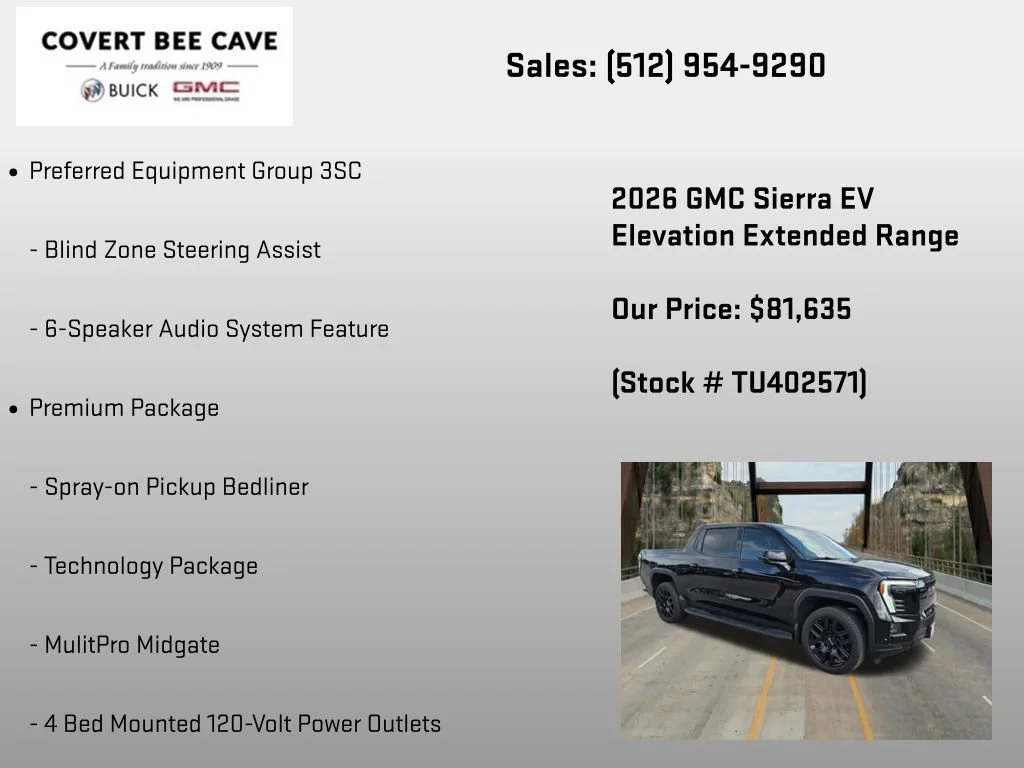 2026 GMC Sierra EV Elevation - Photo 12