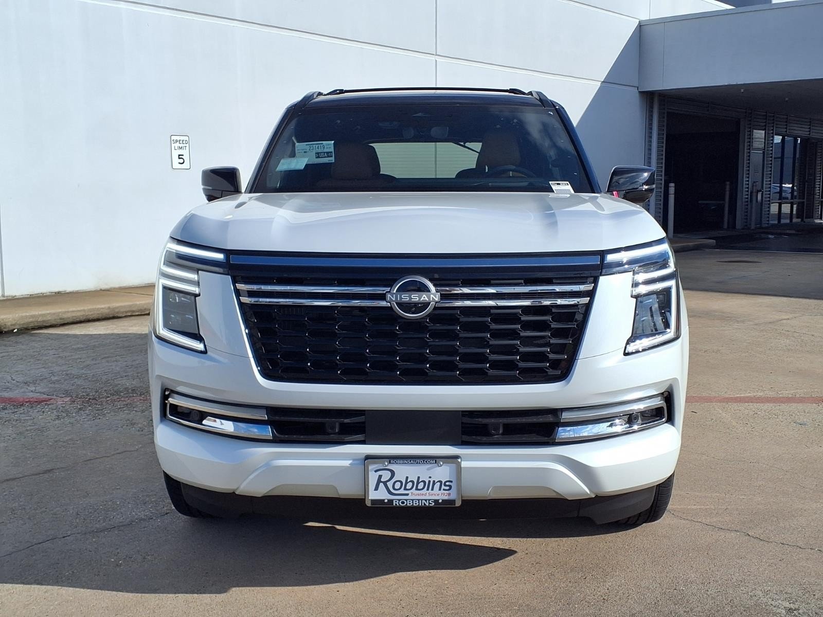 2026 Nissan Armada Platinum Reserve White at Robbins Nissan