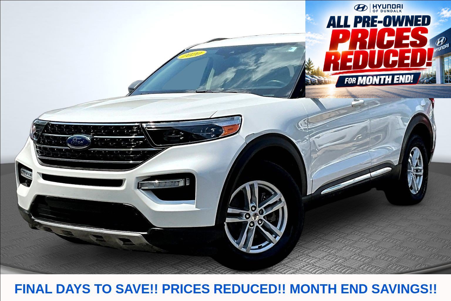 Used 2020 White Ford XLT image 1
