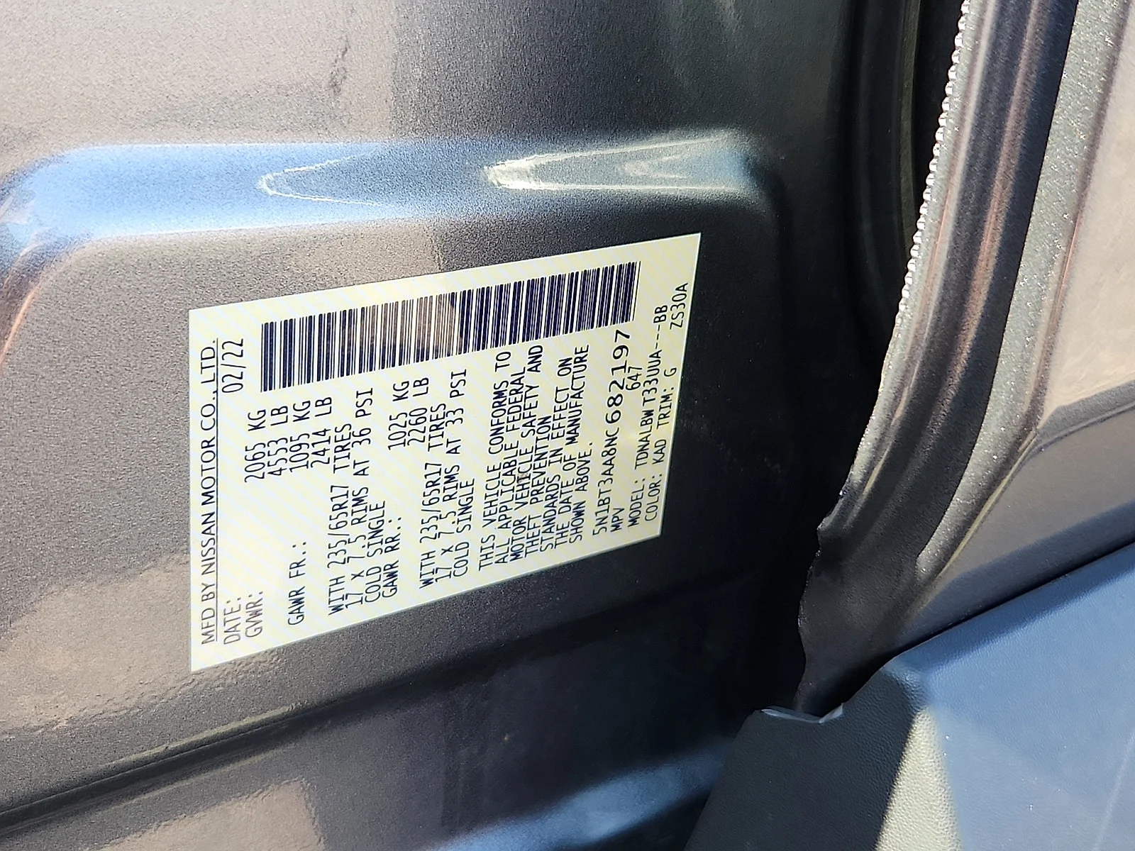 Used 2022 Gun Metallic Nissan S image 27