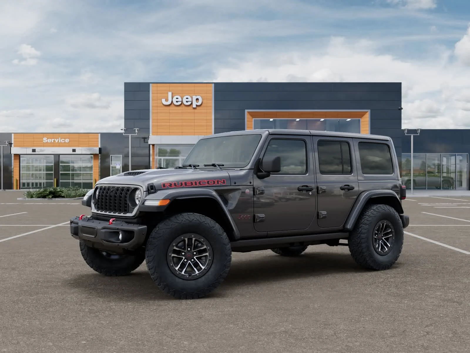 New 2027 Granite Crystal Metallic Clearcoat Jeep Rubicon X image 2