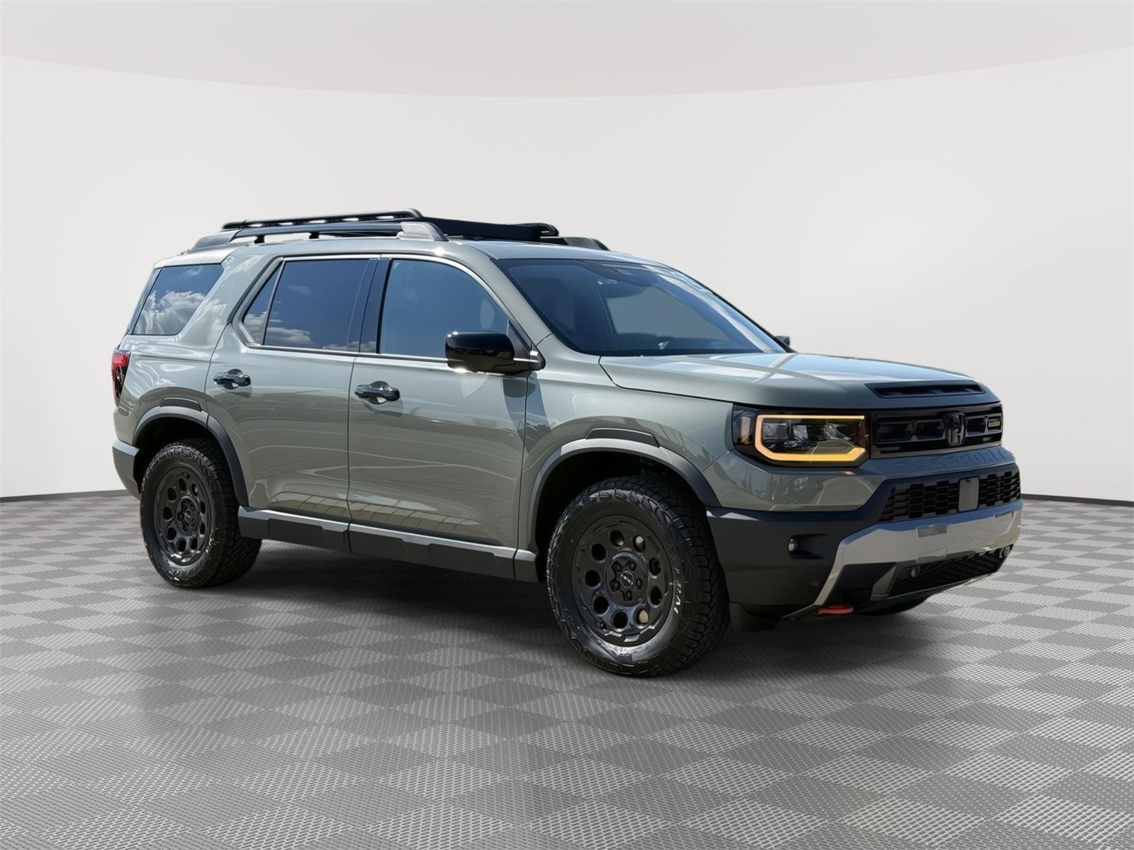 New 2026 Ash Green Metallic Honda TrailSport Elite Blackout image 1