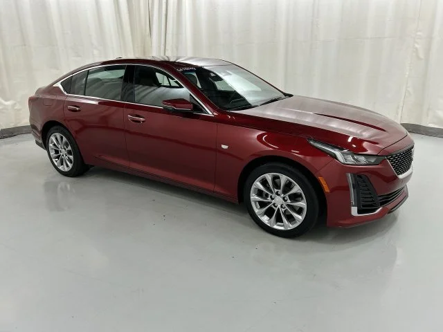 Used 2021 Red Cadillac Premium Luxury image 1